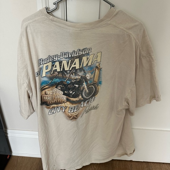 Harley-Davidson Cream T-Shirt for Men - Picture 3 of 4